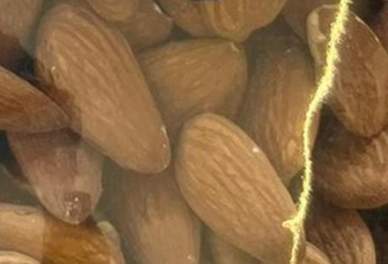 Whole almonds in a bowl
